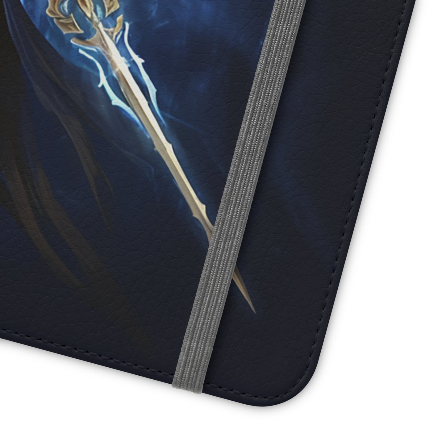 Archangel Flip Phone Case: Ethereal Wings & Sword Design