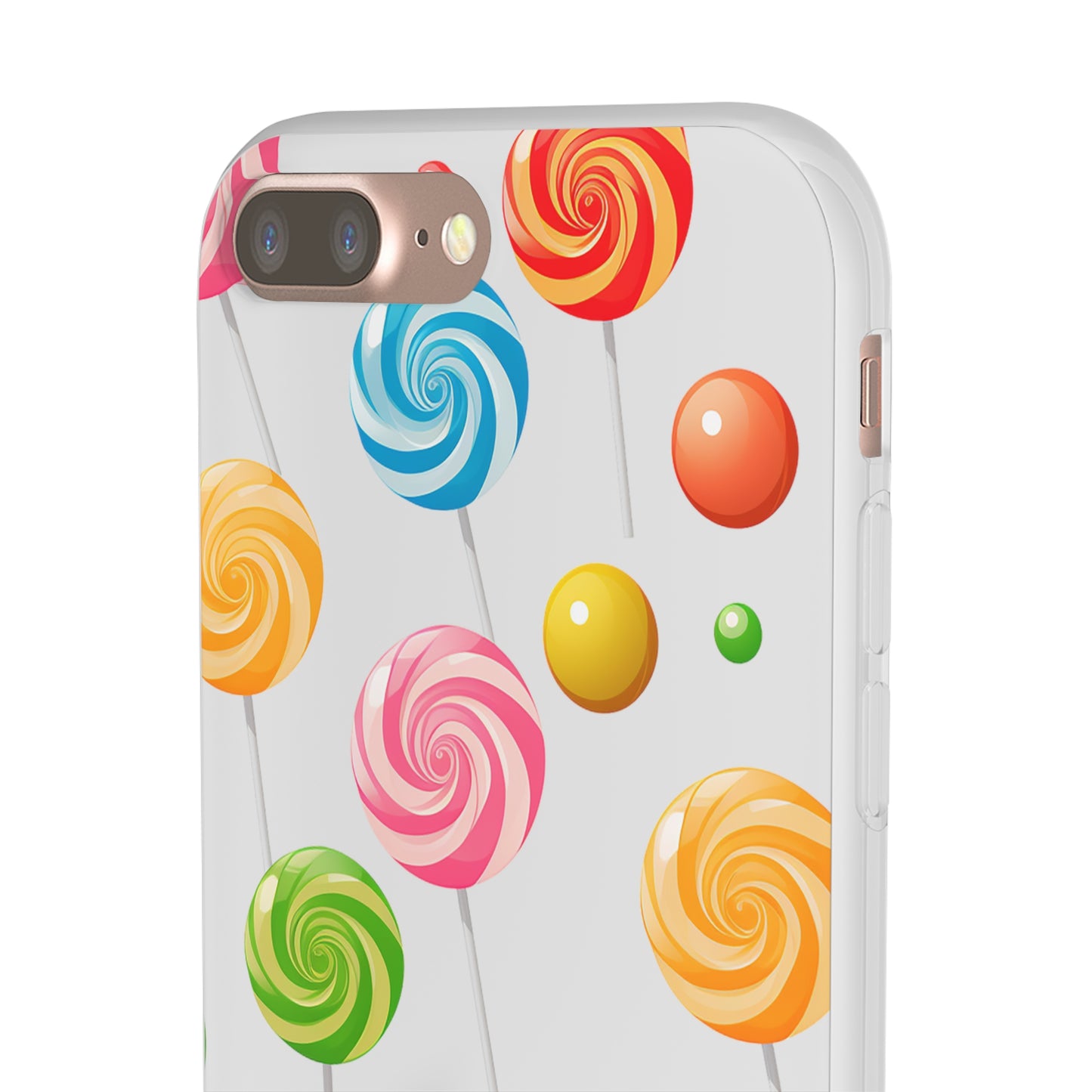 Vibrant Lollypop Array - Flexi Transparent Phone Case