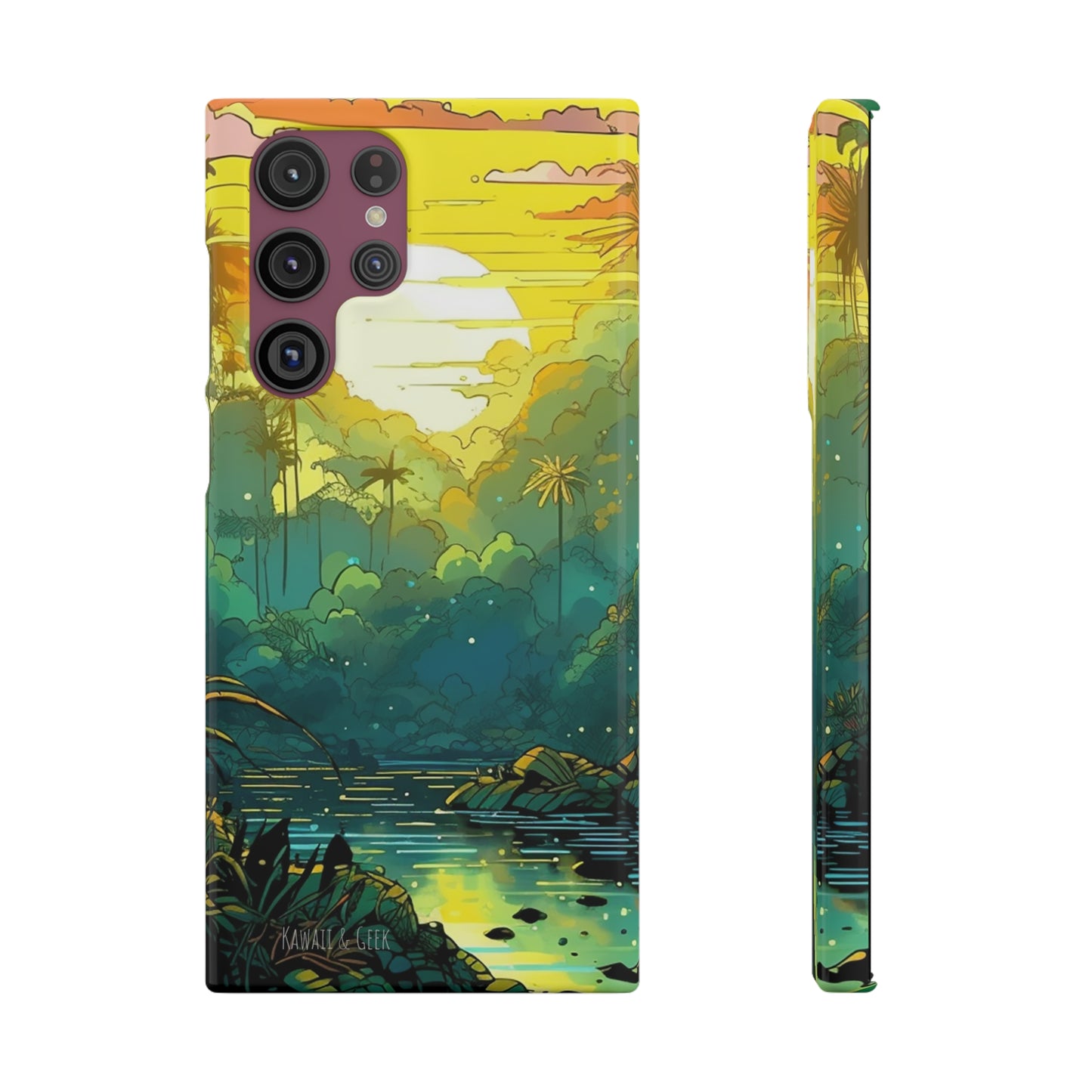 Rainforest at Sunset Phone Case - Capture the Serenity of Nature on Your Device