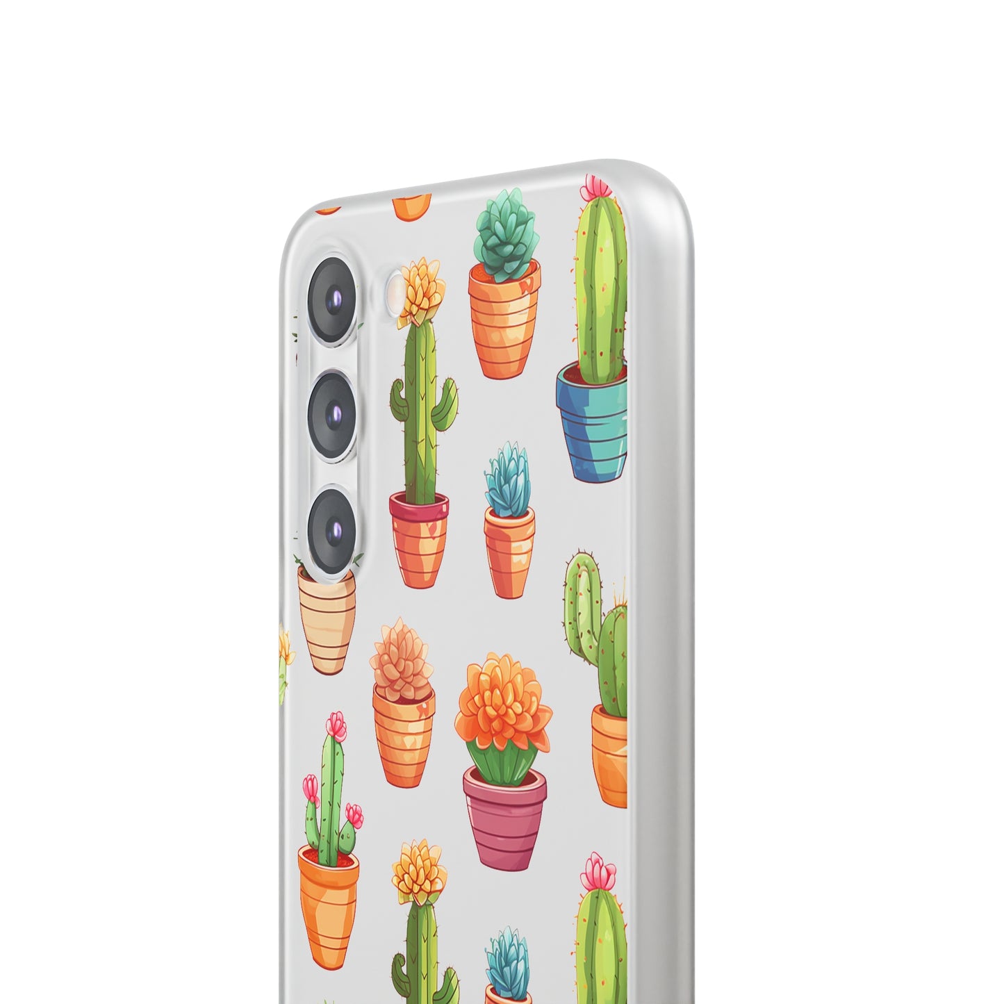 Charming Cactus Flexi and semi Transparent Phone Case