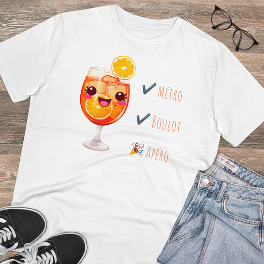 Cute Cocktail Glass T-shirt - Métro, Boulot, Apéro