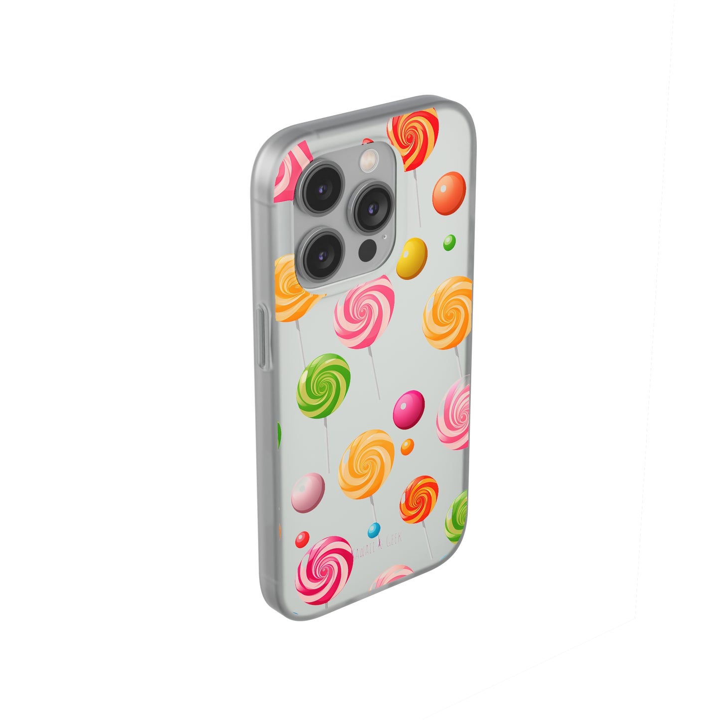 Vibrant Lollypop Array - Flexi Transparent Phone Case