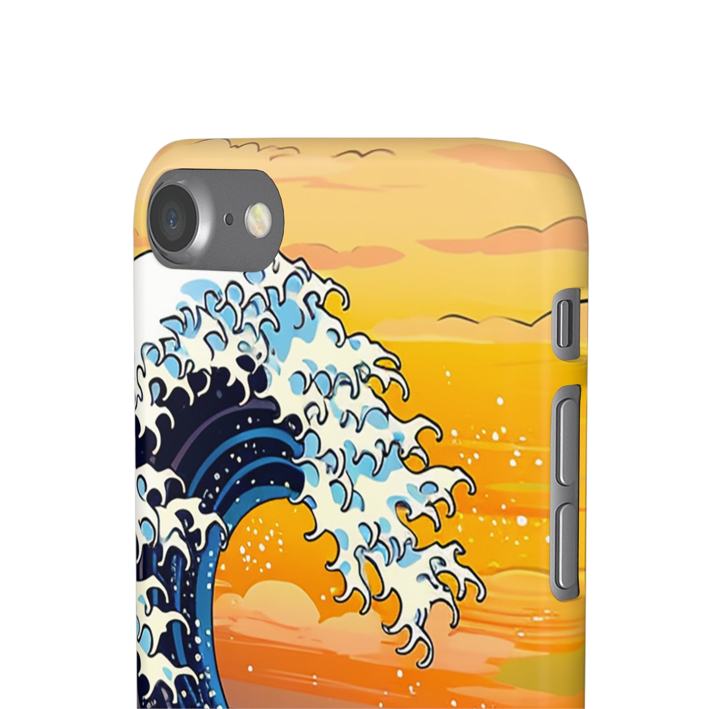 Sunset Big Wave Phone Case - Embrace the Majestic Hokusai Style in Your Hands