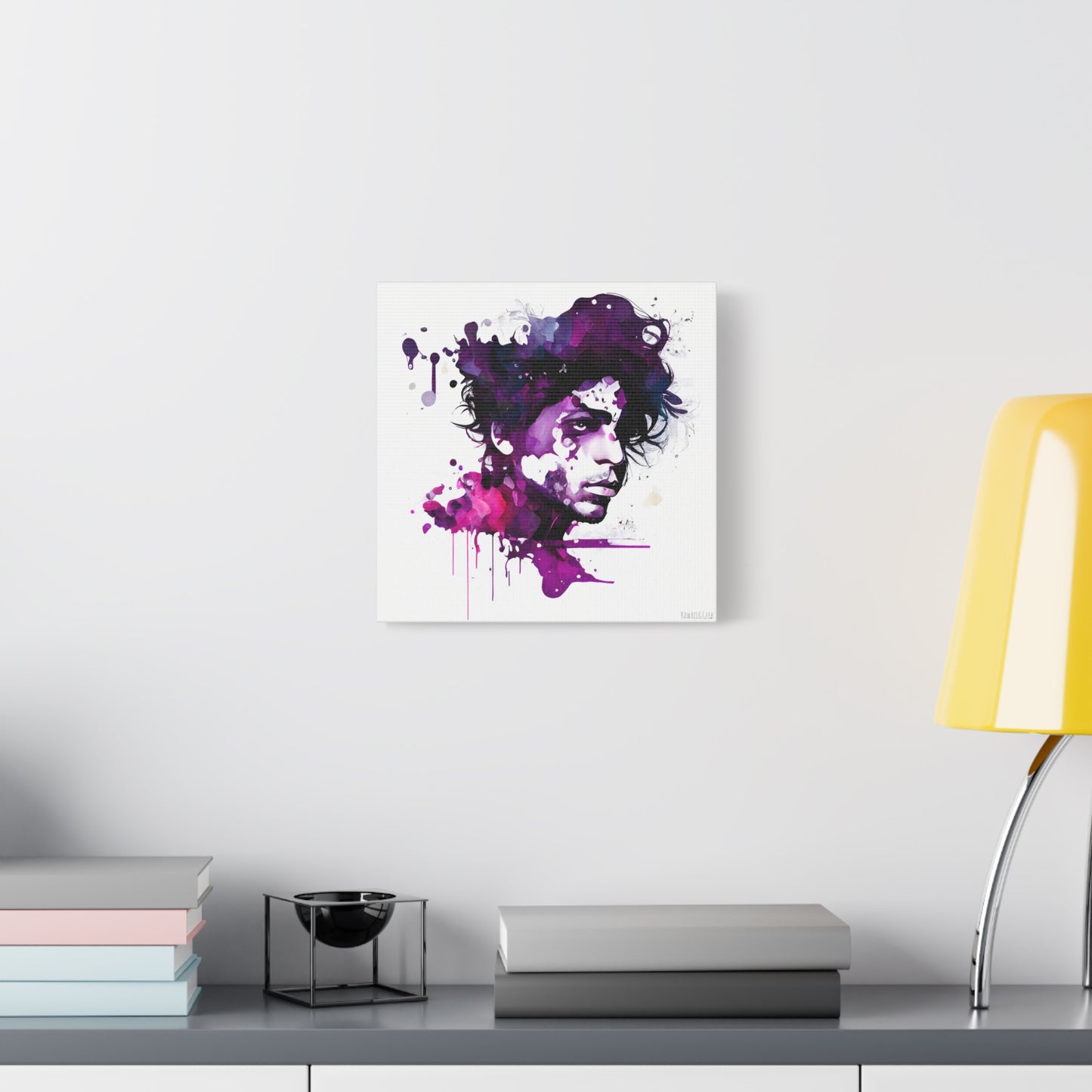 Prince in Purple Rain Watercolor Style Canva - Add Some Artistic and Musical Style to Your Walls