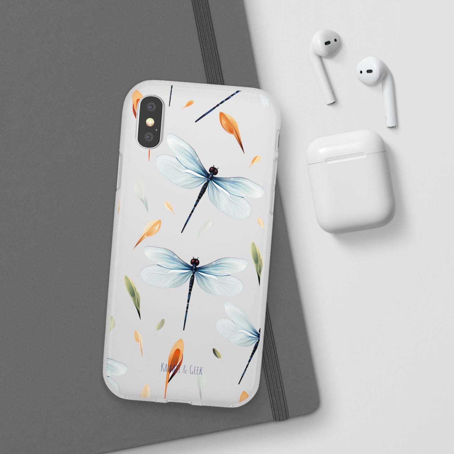 Dragonfly Dreams: Transparent Flexi Phone Case