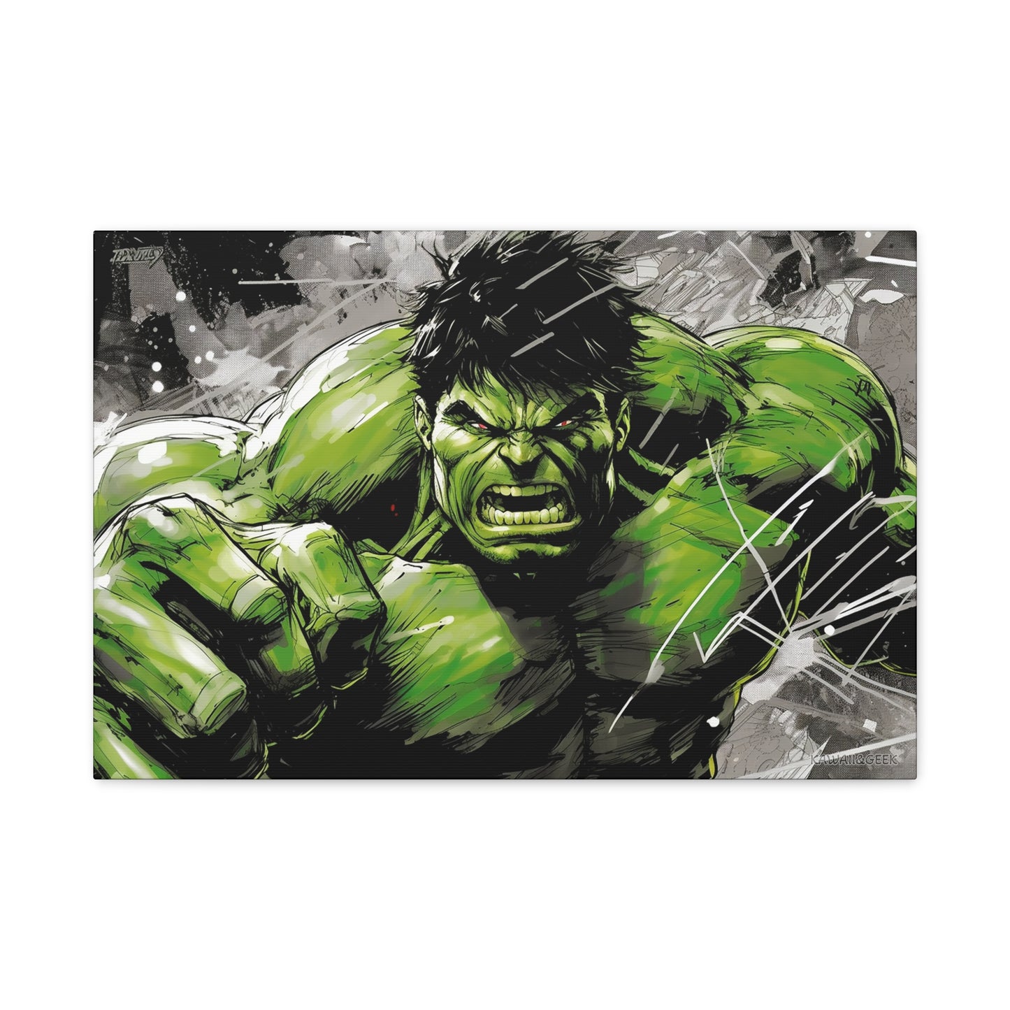 Hulk Canvas - Harness the Power of the Green Goliath in Artistic Form - Avengers