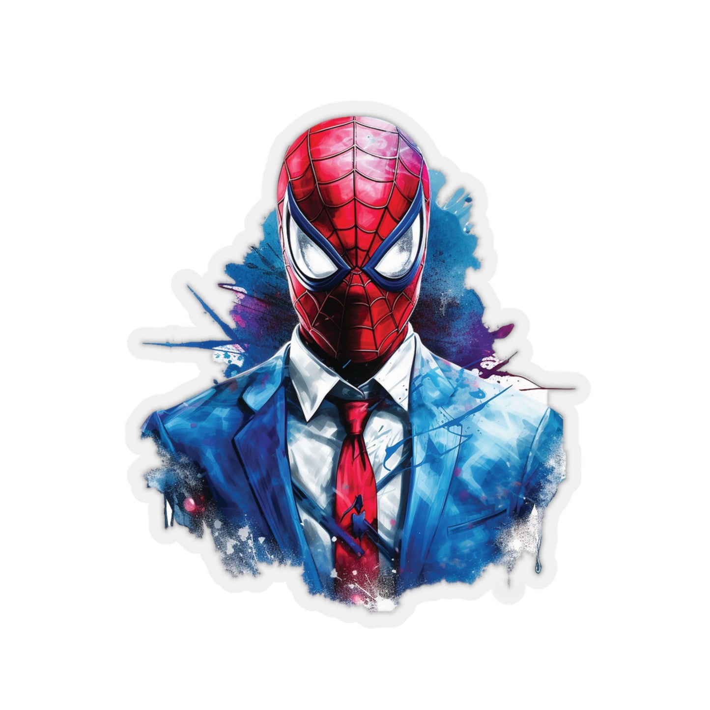 Spider Man in Work Suit Sticker - Add Some Unique and Heroic Style to Your Tech - Marvel Avengers