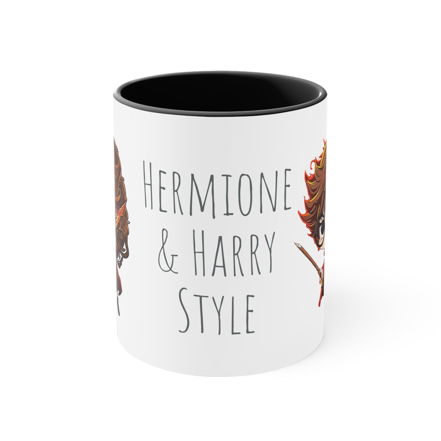 Kawaii Harry Potter & Hermione Bicolor 11oz Mug