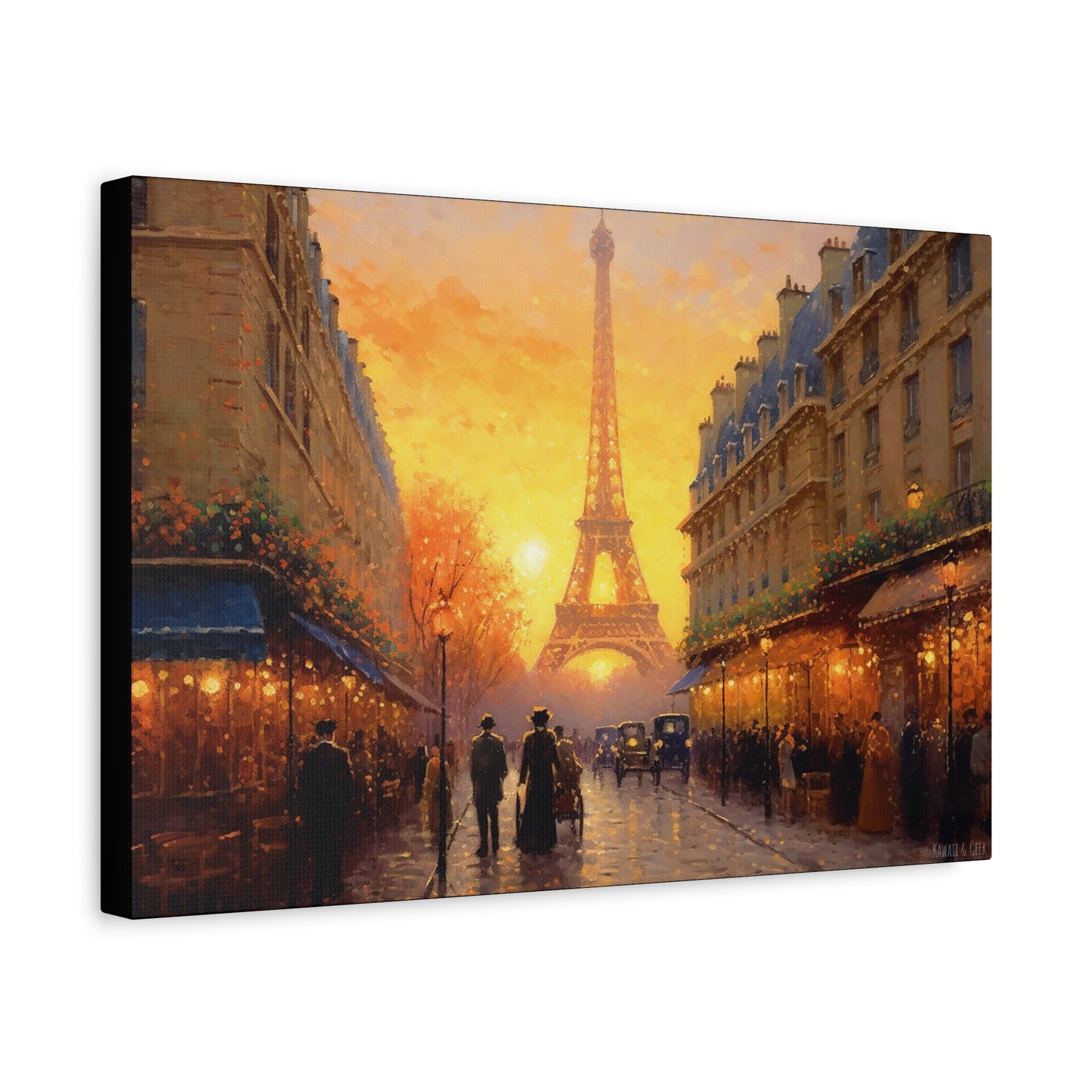 Parisian Sunset Canva - Capture the Timeless Beauty of the City of Light