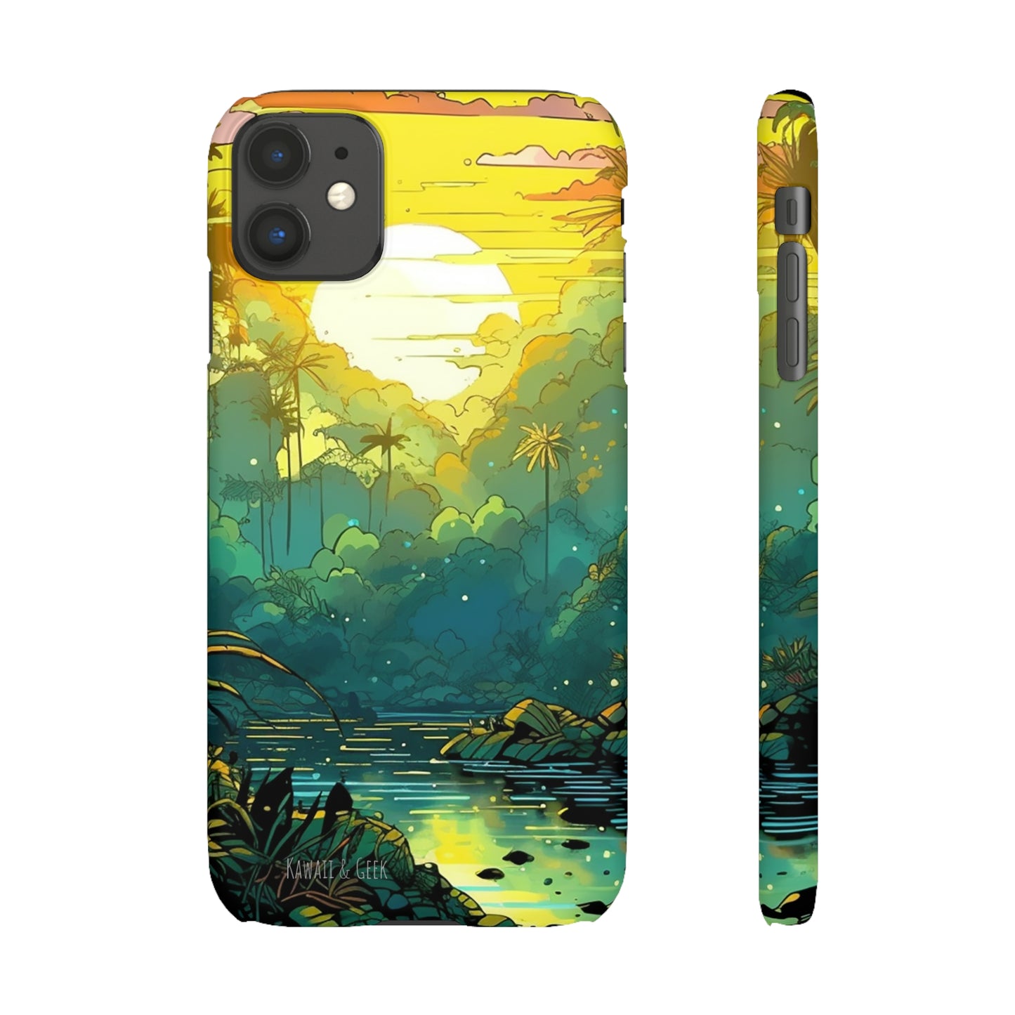 Rainforest at Sunset Phone Case - Capture the Serenity of Nature on Your Device