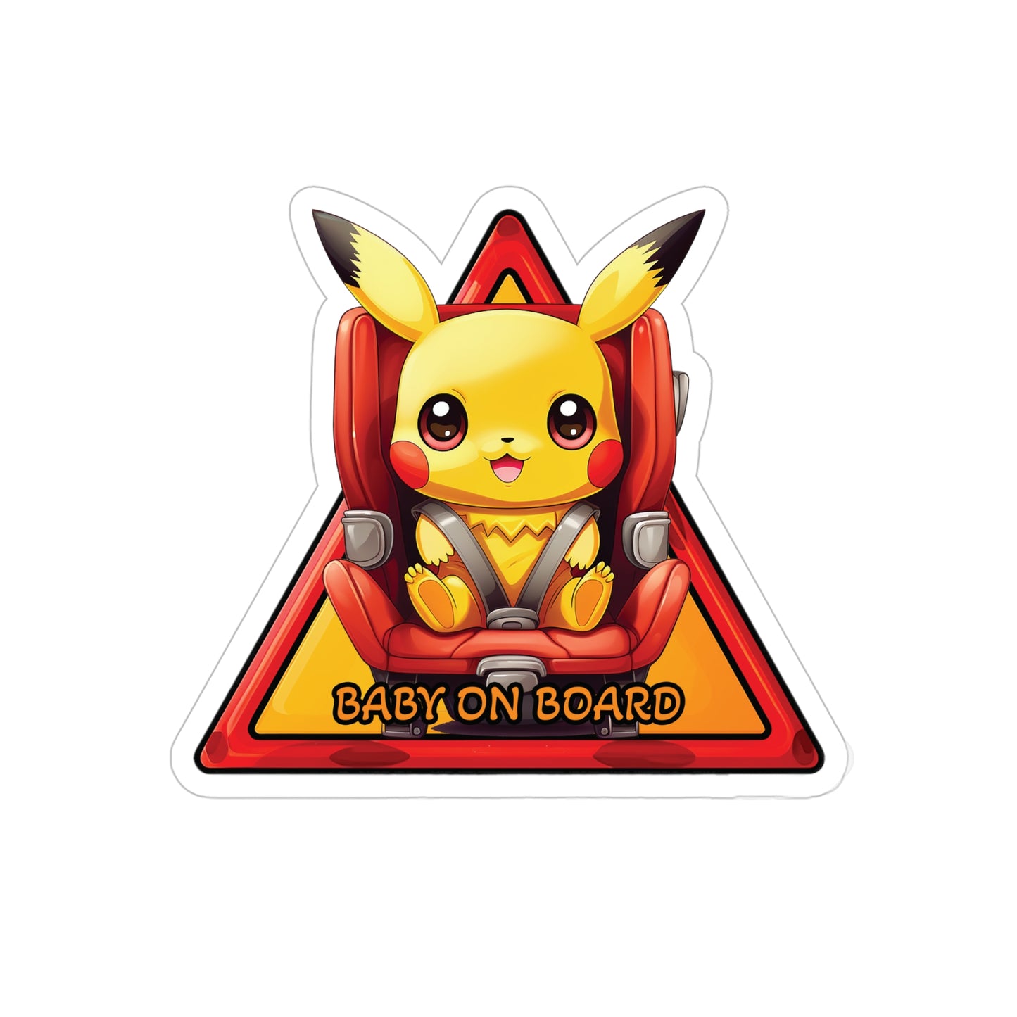 Baby on Board Car Sticker - Pikachu - Electrically Adorable