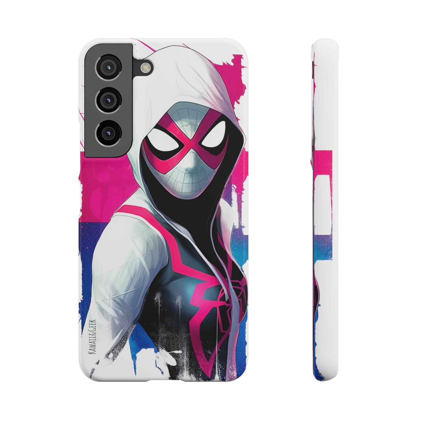 Spider Gwen in Watercolor Style Phone Case - Add Some Colorful and Heroic Style to Your Phone