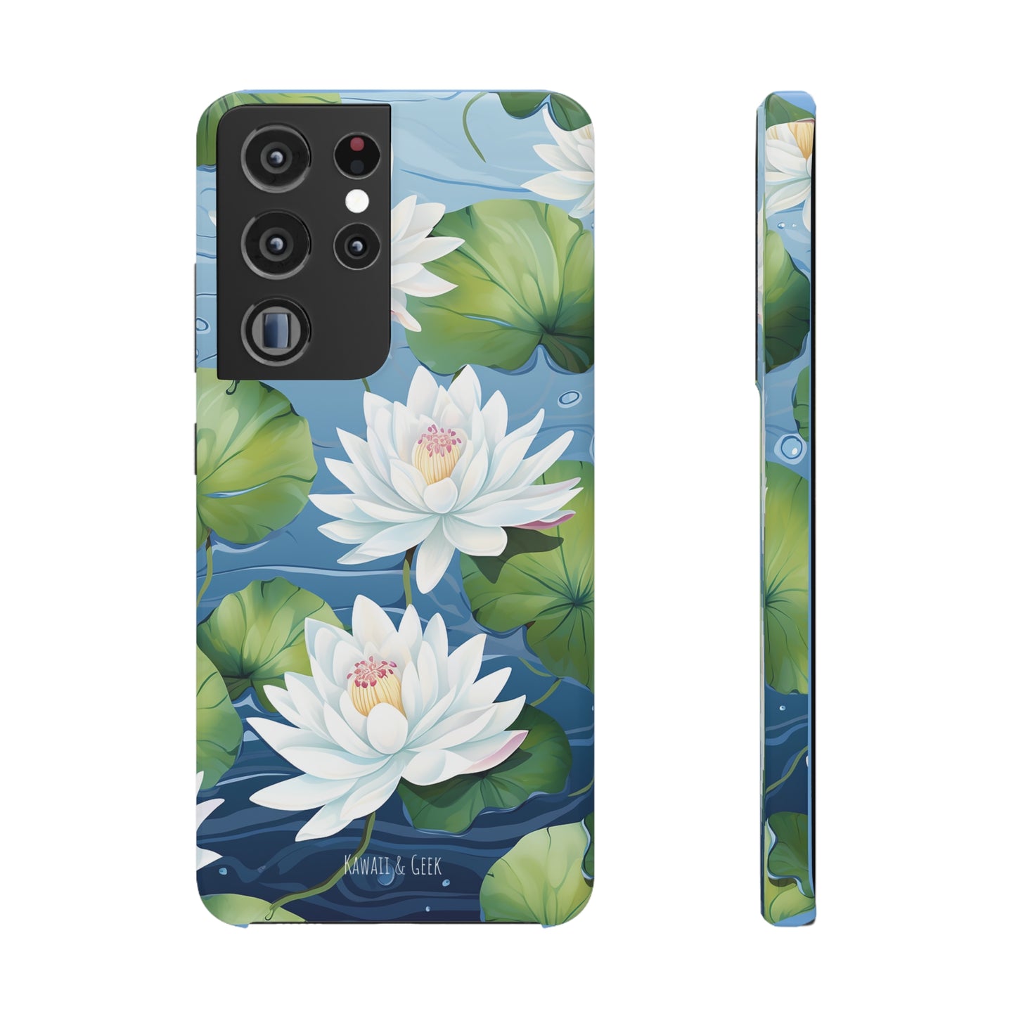 Elegant Water Lilies: Premium Phone Case