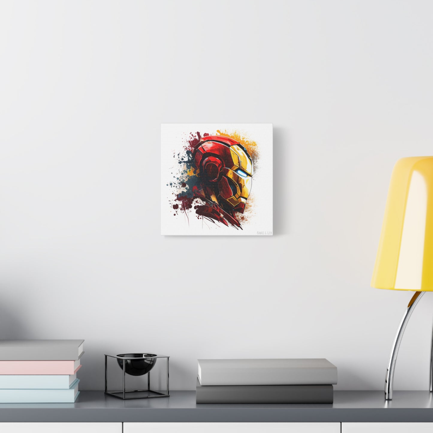 Iron Man Canva - Add Some Pop-Art and Watercolor Style to Your Wall Decor - Marvel Avengers