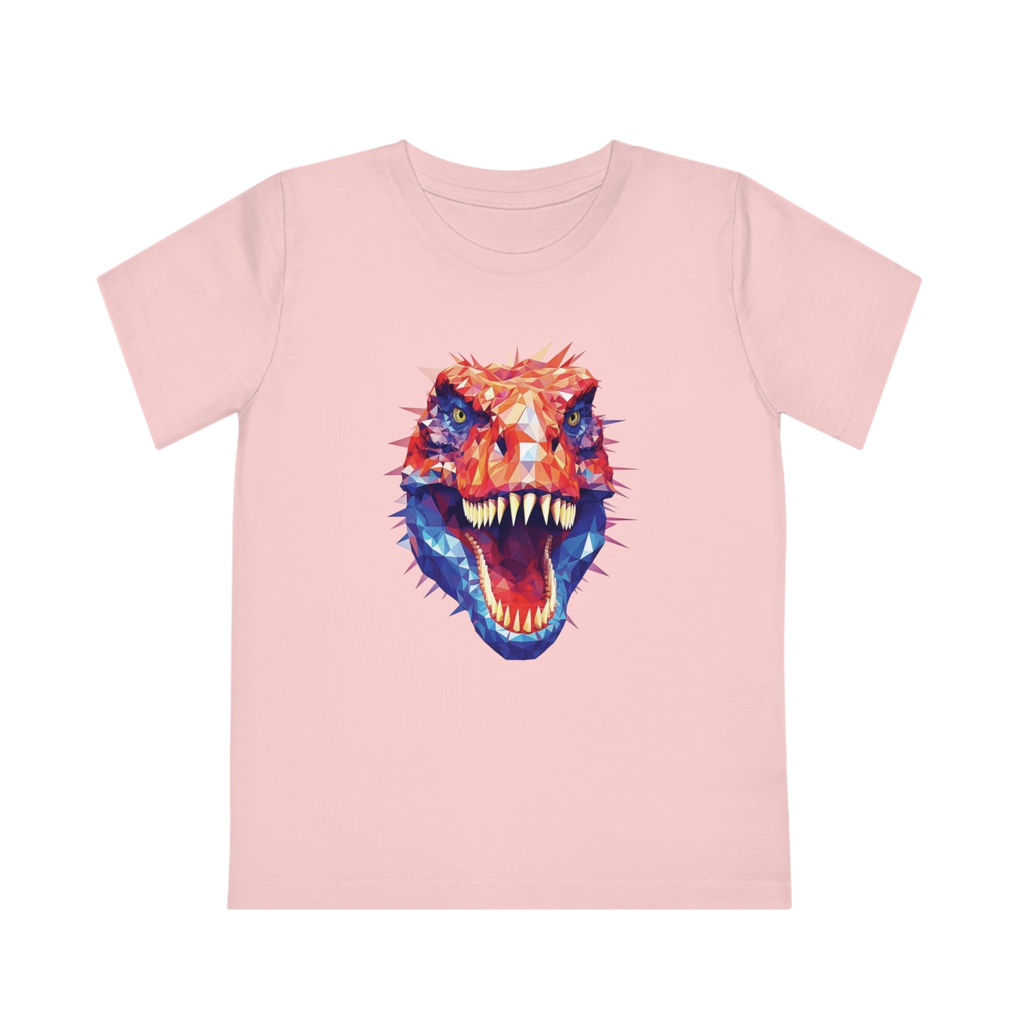 T-Rex Polygonal Kids T-Shirt - Unleash Prehistoric Fun