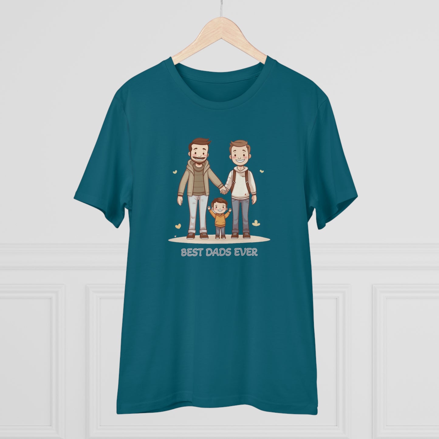 Best Dads Ever LGBT Father's Day T-Shirt - Celebrate Love, Family, and Sustainability