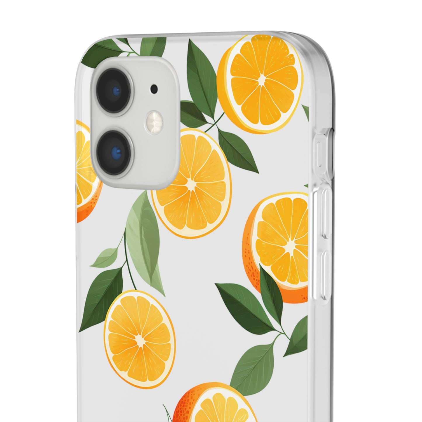 Zesty Orange Slices Transparent Flexi Phone Case