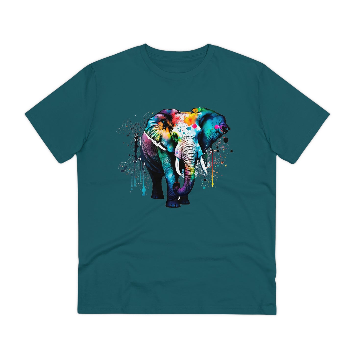 Majestic Elephant T-Shirt in Watercolor Style - Unisex Eco-Friendly T-Shirt - Embrace Nature with Style and Sustainability