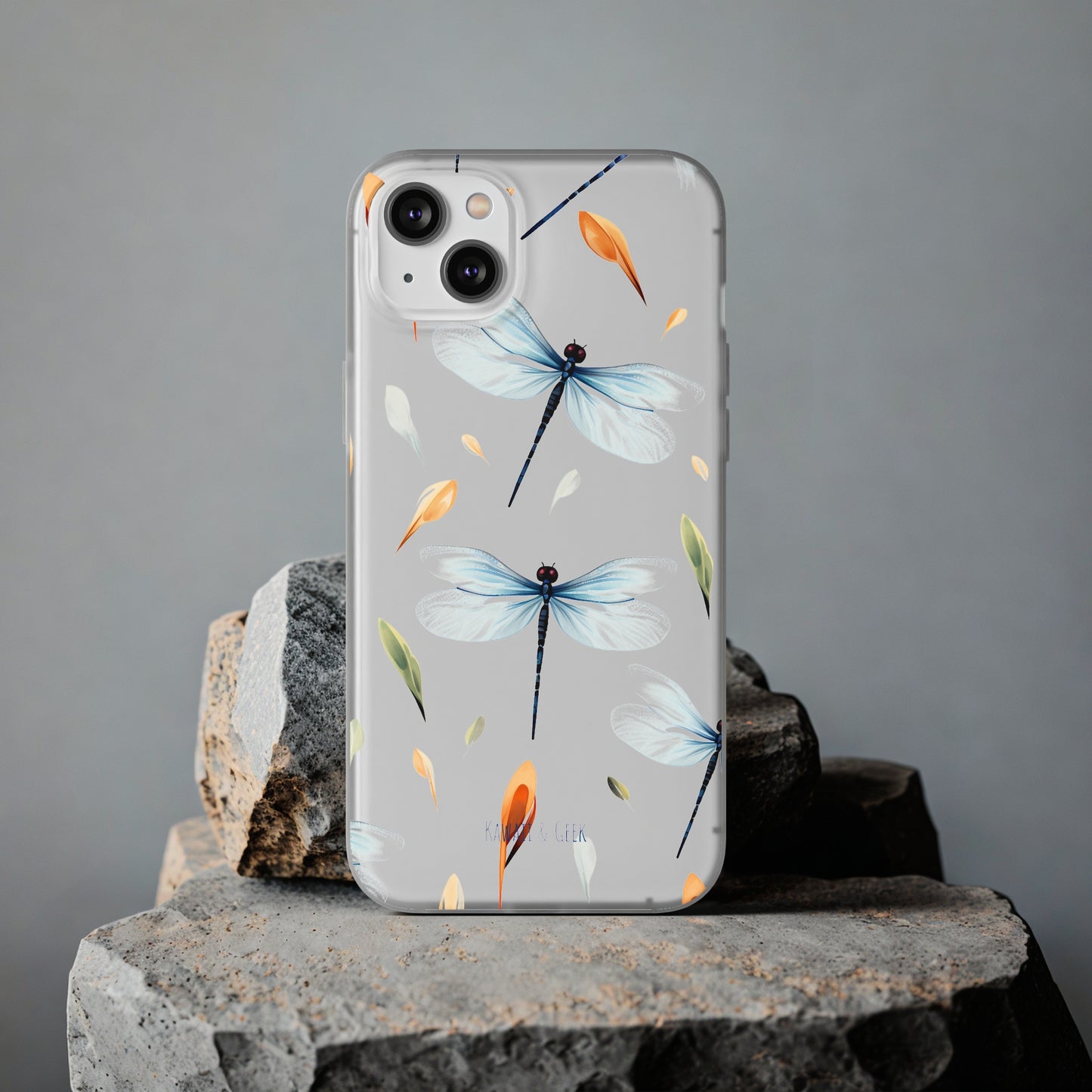 Dragonfly Dreams: Transparent Flexi Phone Case