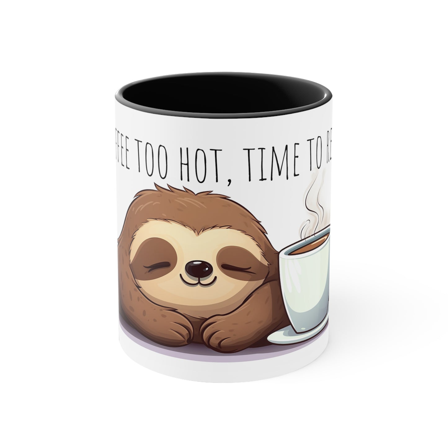 Cute Sloth Mug: Hot Coffee and Relaxation