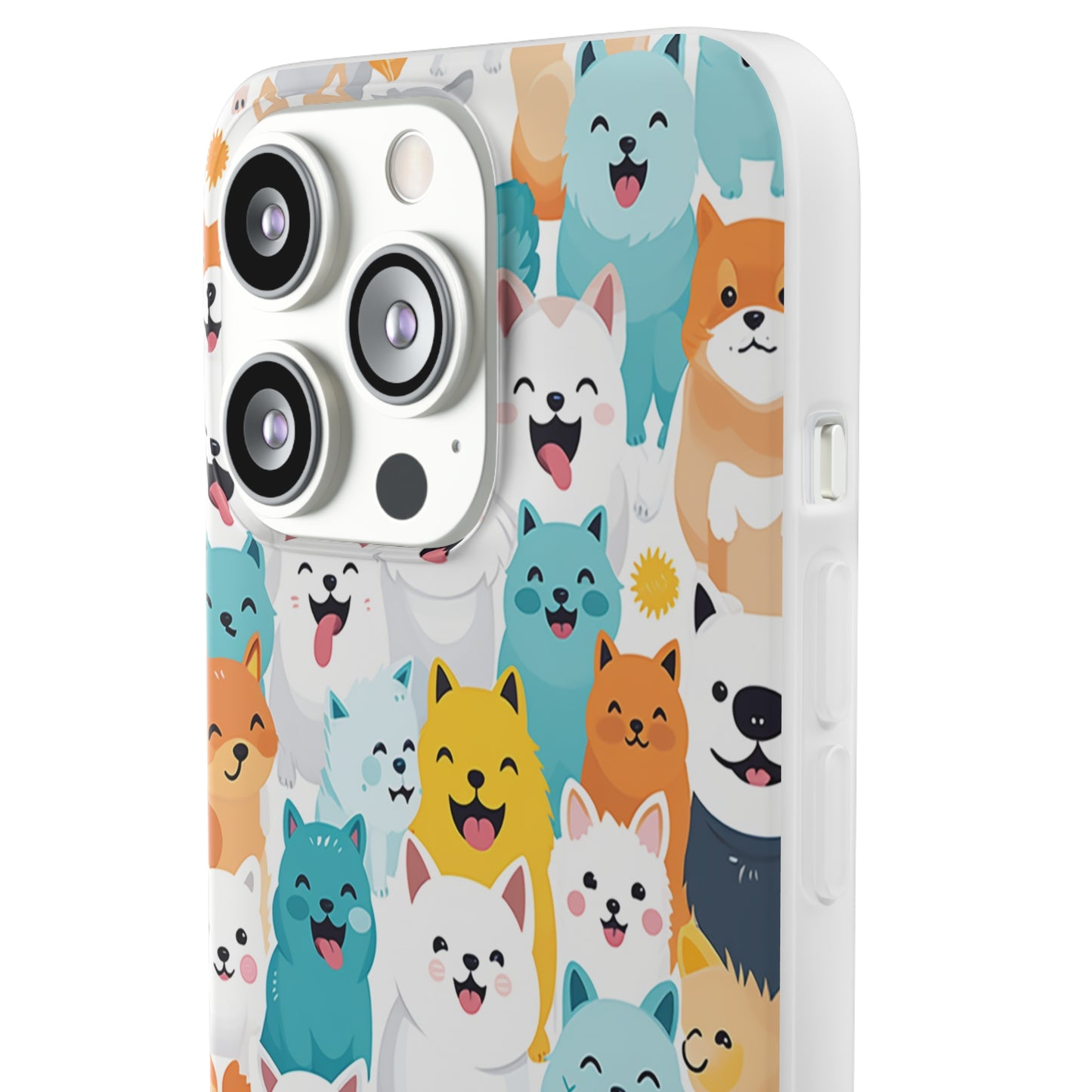 Cute Dogs Band Flexi Phone Case