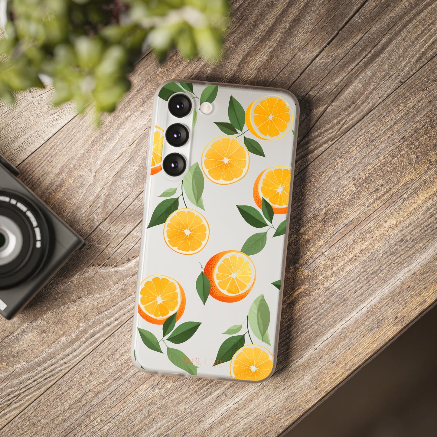 Zesty Orange Slices Transparent Flexi Phone Case