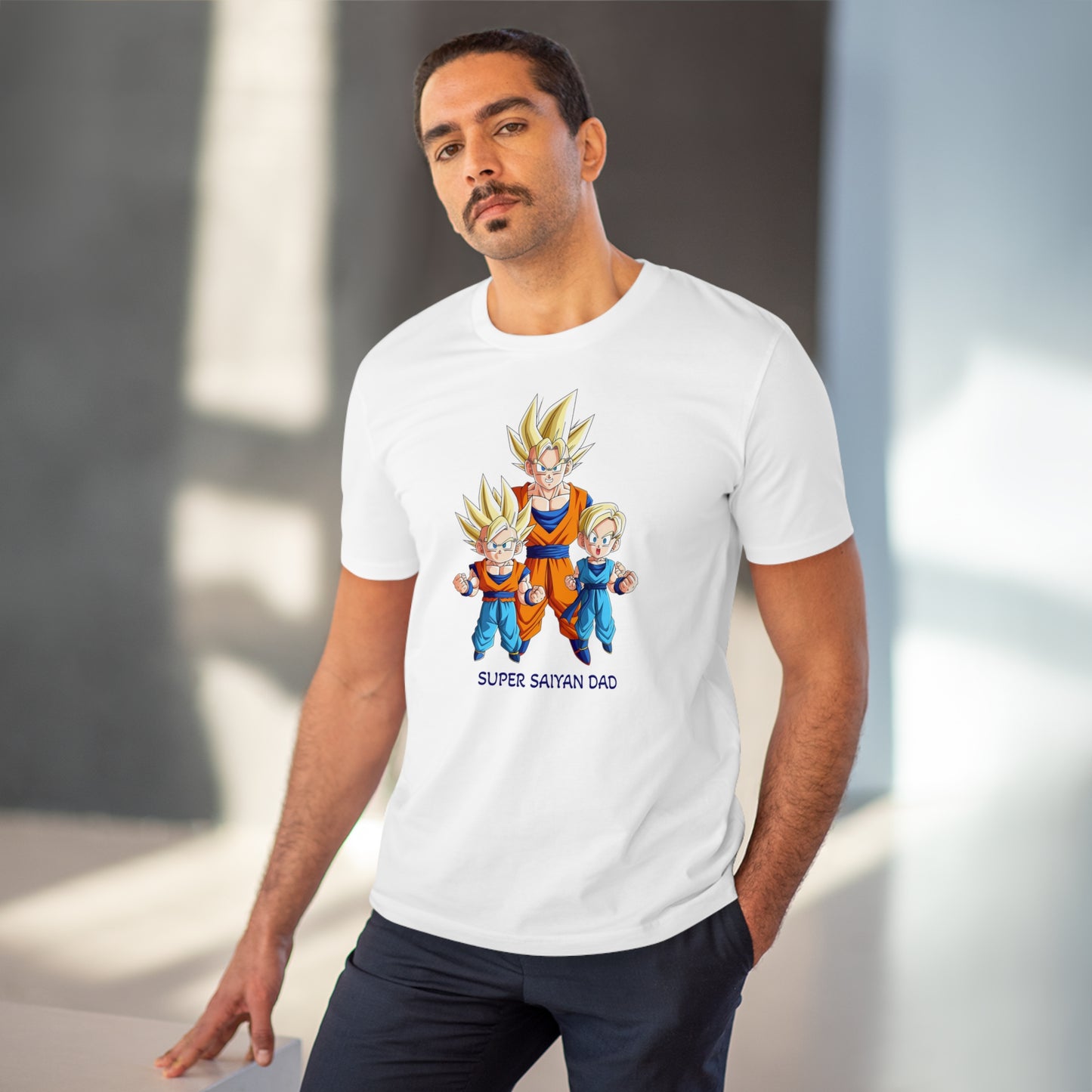 San Goku - Unisex Eco-Friendly T-Shirt - Celebrate Father's Day "Super Saiyan Dad"