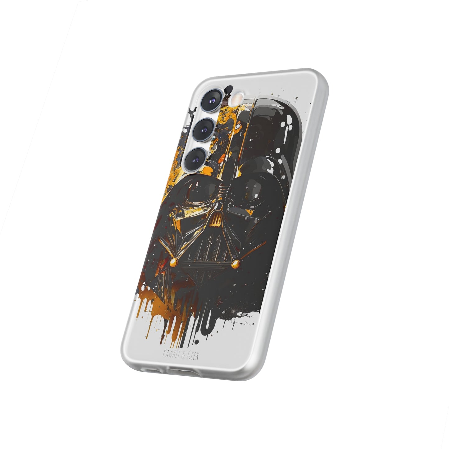 Darth Vader Gold and Black flexi phone Case - Protect Your Phone with Galactic and Artistic Style