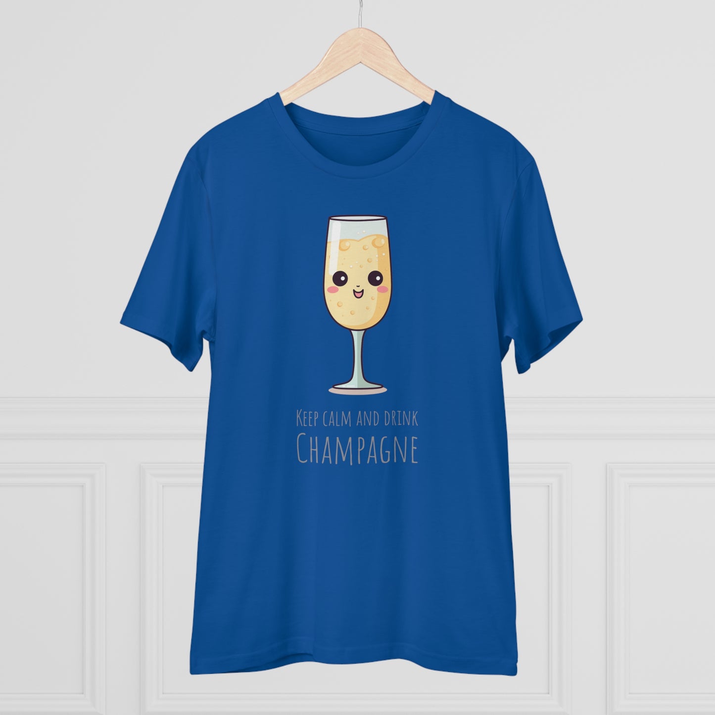 Keep Calm and Drink Champagne T-Shirt - Eco-Friendly Design