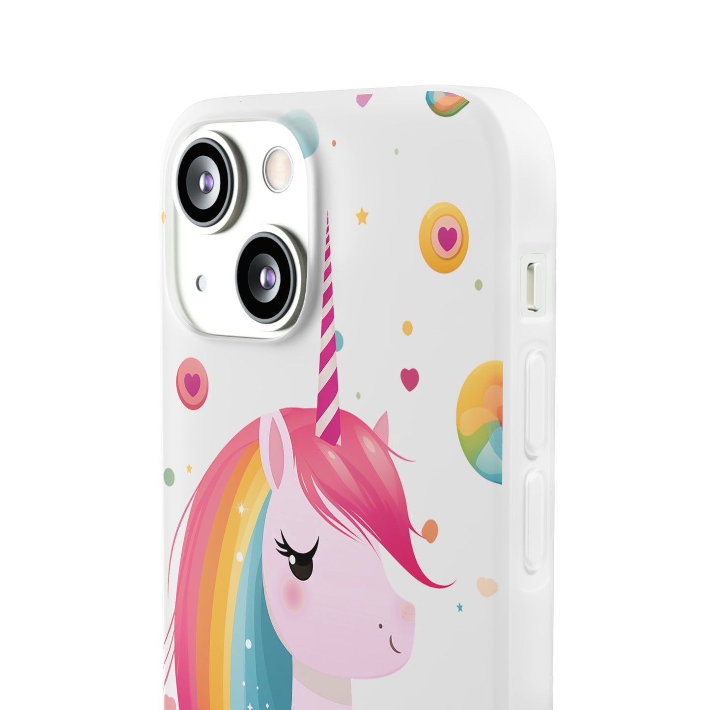 Kawaii Unicorn Flexi Transparent Phone Case