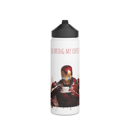 Iron Man's Coffee Break: Stainless Steel Bottle