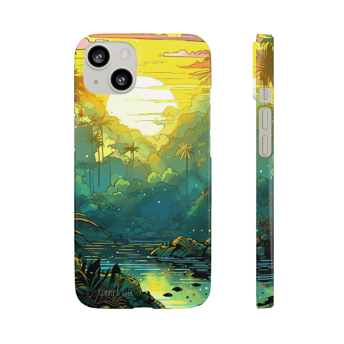 Rainforest at Sunset Phone Case - Capture the Serenity of Nature on Your Device