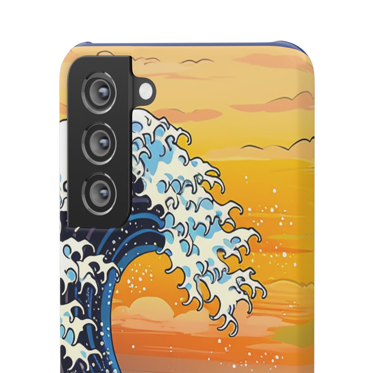 Sunset Big Wave Phone Case - Embrace the Majestic Hokusai Style in Your Hands