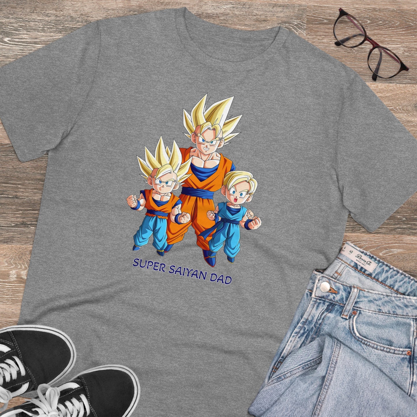 San Goku - Unisex Eco-Friendly T-Shirt - Celebrate Father's Day "Super Saiyan Dad"