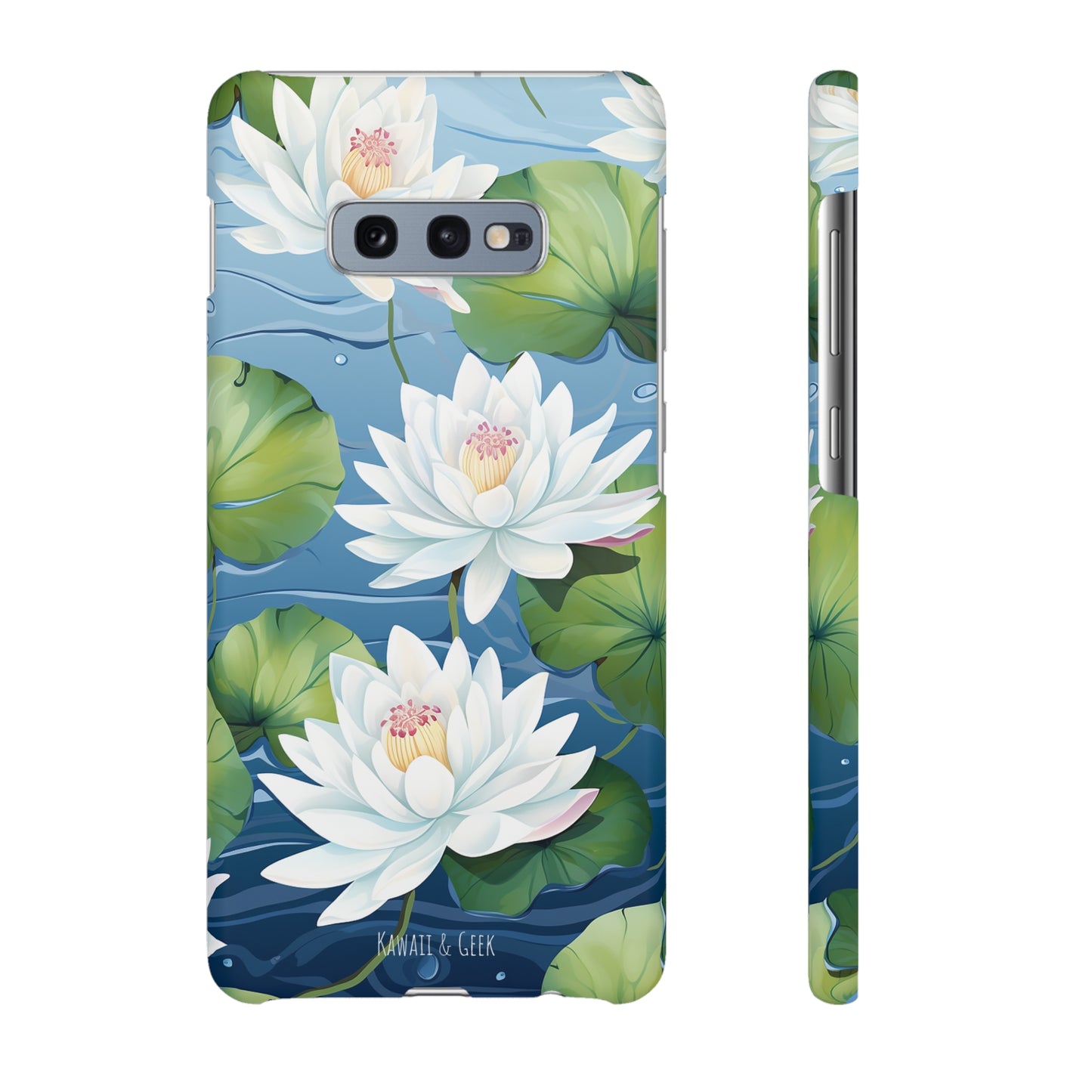 Elegant Water Lilies: Premium Phone Case