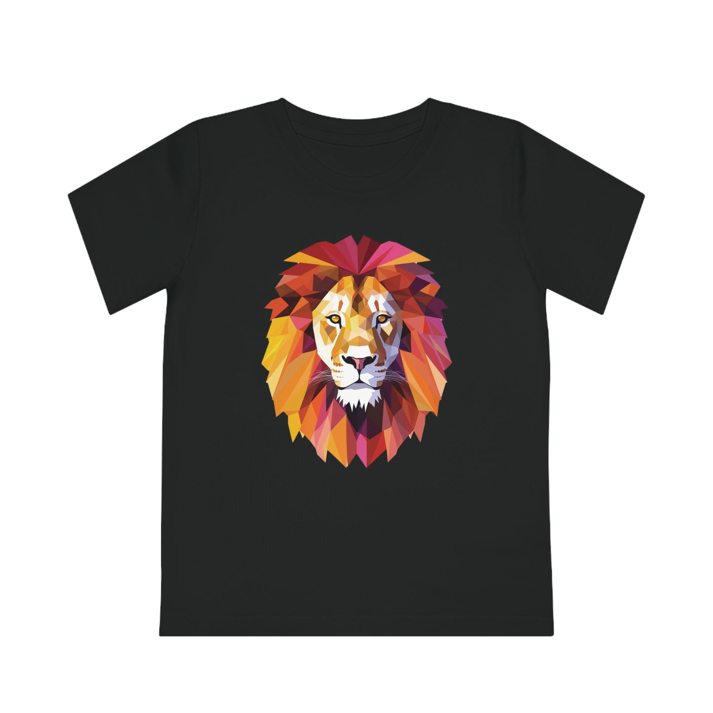 Lion Polygonal Kids T-Shirt - Embrace Majestic Roar