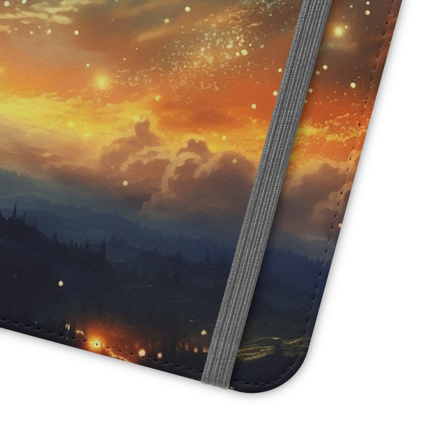 Wonderful Starry Night Flip Phone Case - Embrace the Beauty of the Night Sky