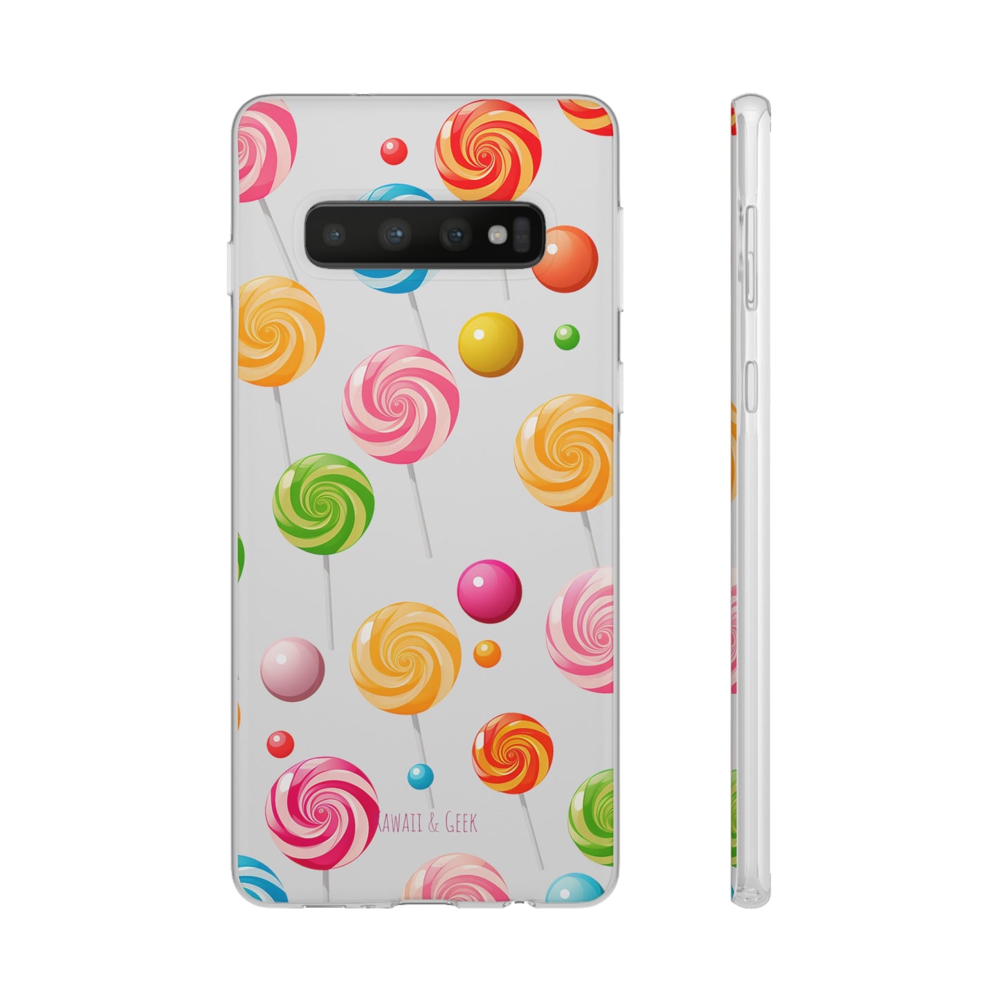 Vibrant Lollypop Array - Flexi Transparent Phone Case