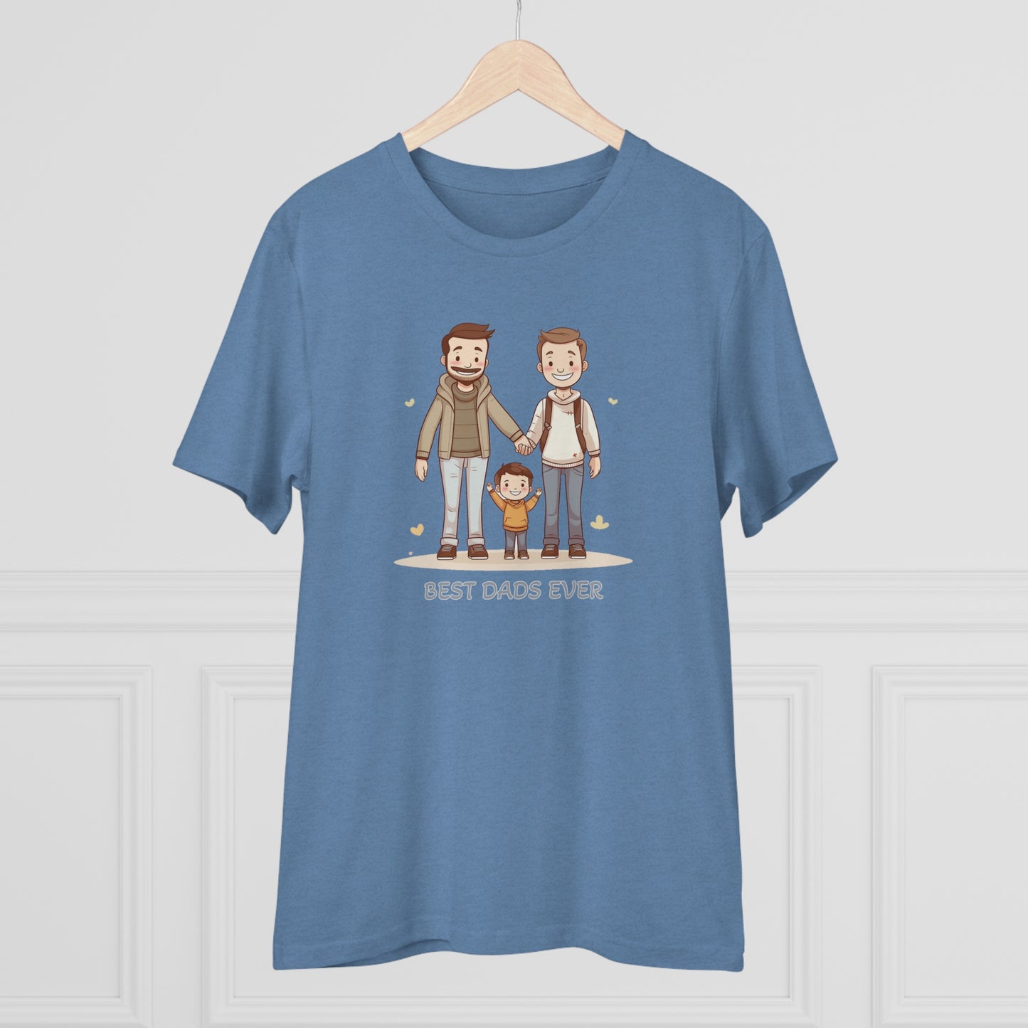 Best Dads Ever LGBT Father's Day T-Shirt - Celebrate Love, Family, and Sustainability