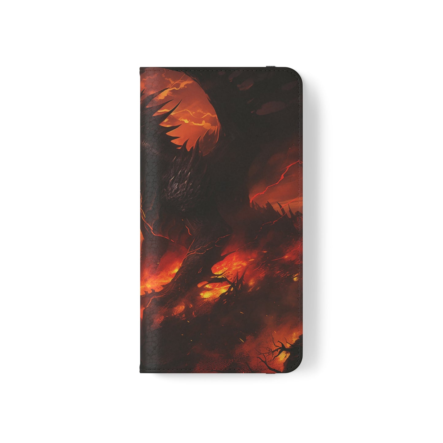 Apocalyptic Red Dragon Flip Phone Case