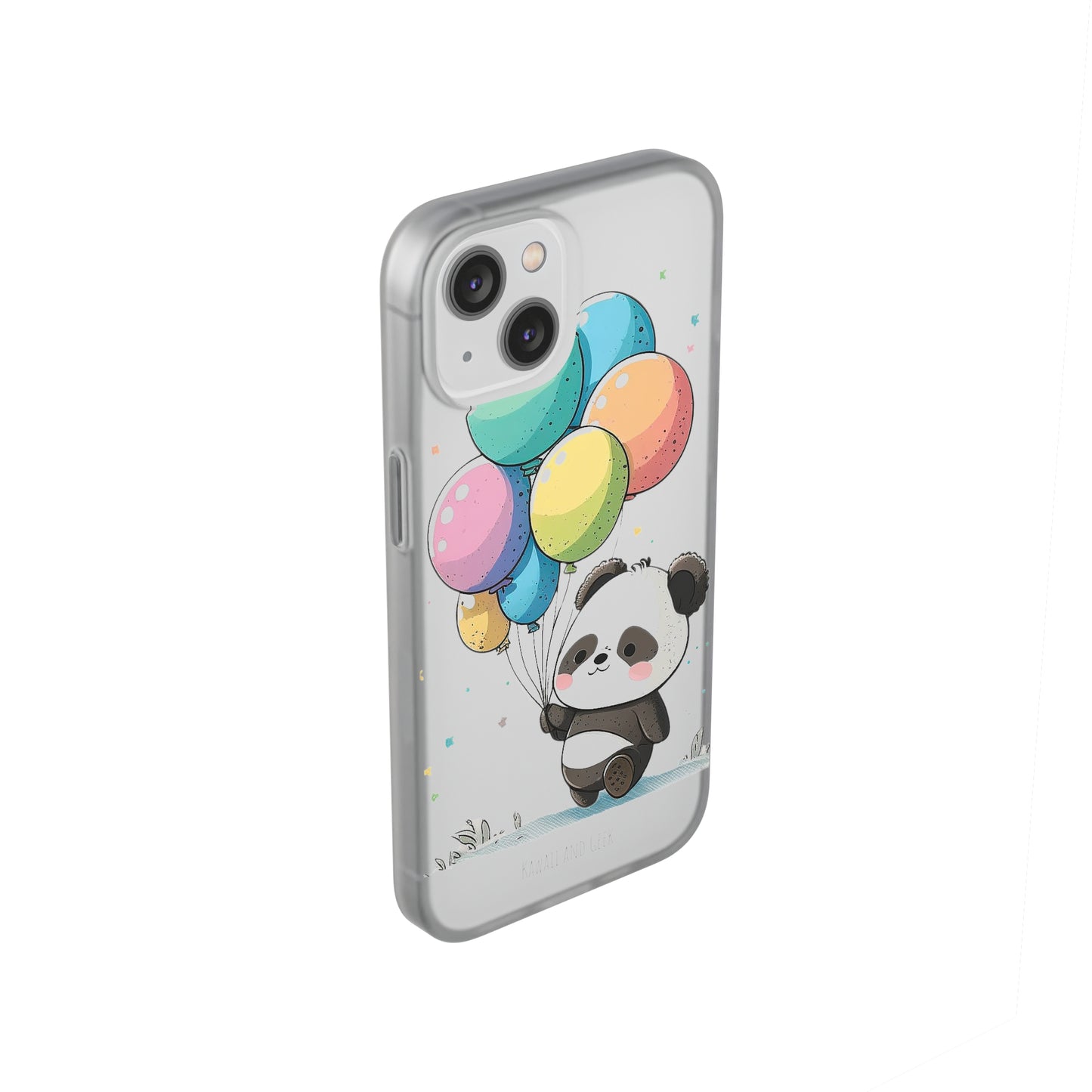 Cute Panda with Balloons flexi Smartphone Case - Add Some Adorable and Protective Style to Your Device