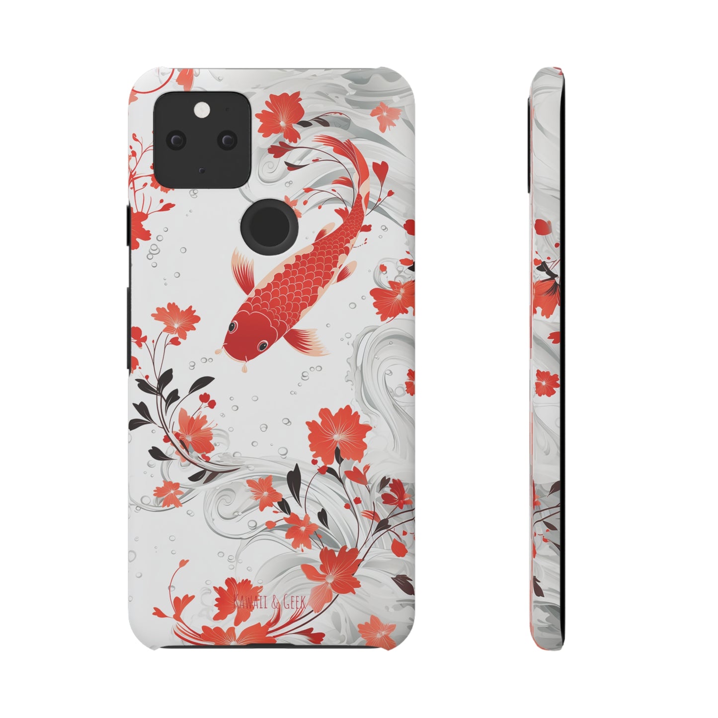 Elegant Koi: Premium Japanese Fish Phone Case