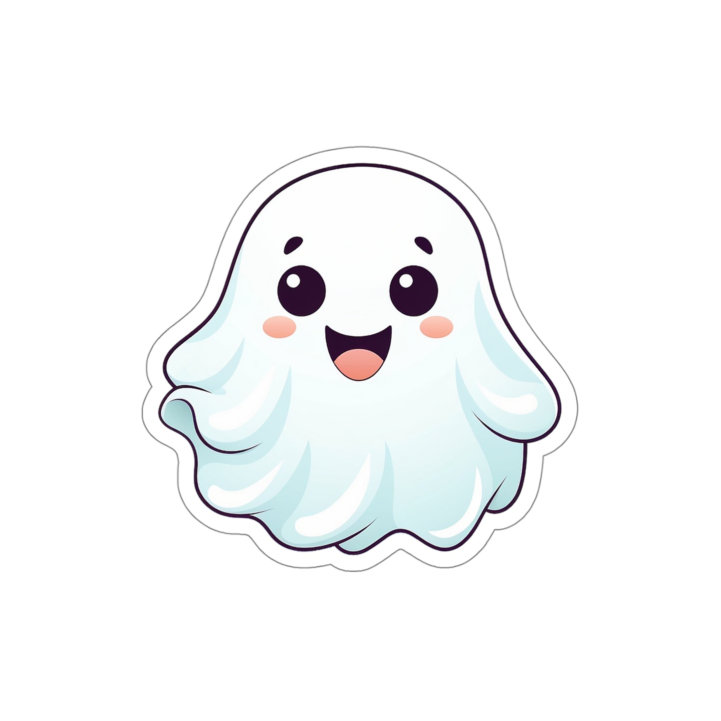 Halloween Special:  Kawaii Ghost Sticker