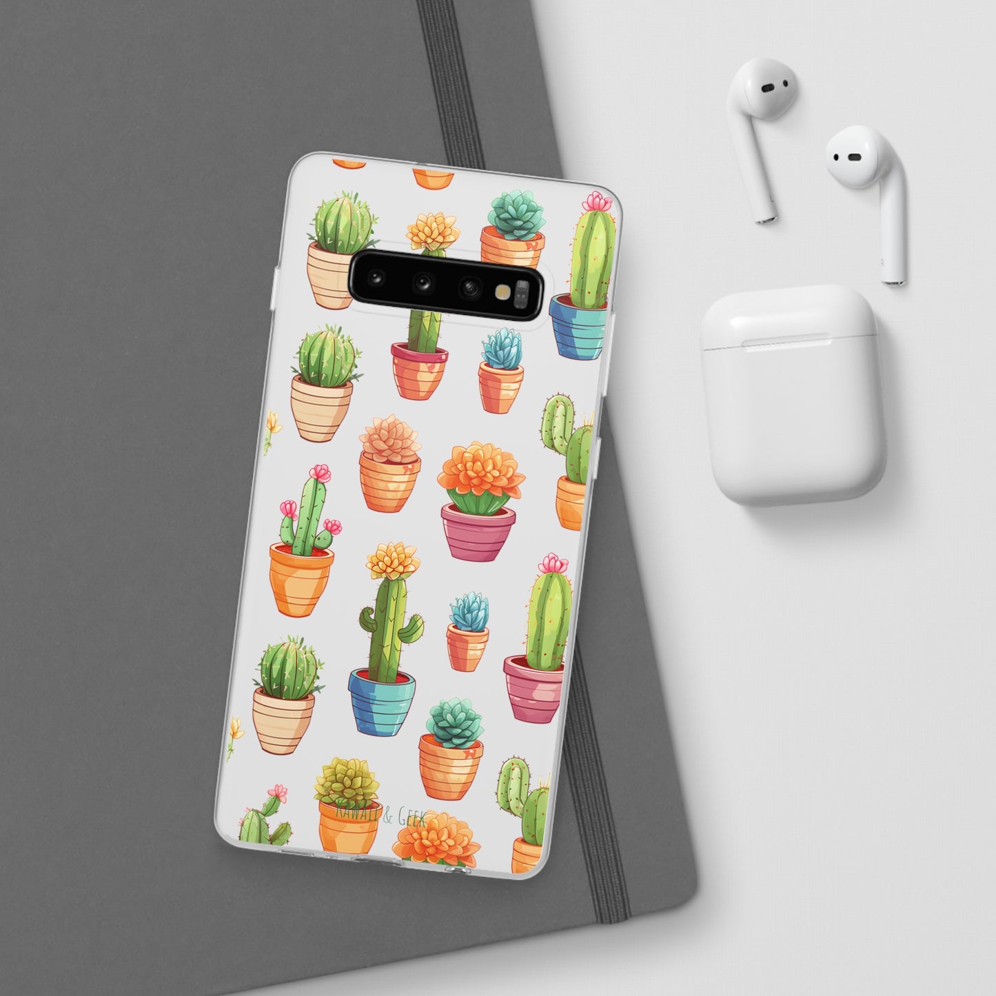 Charming Cactus Flexi and semi Transparent Phone Case