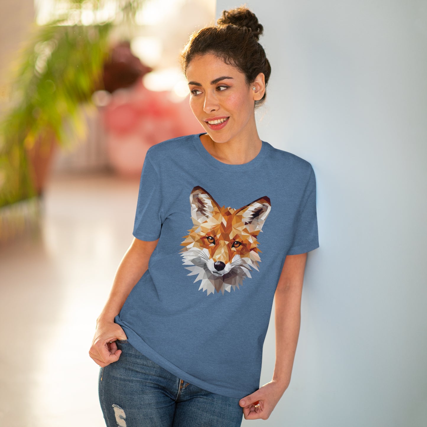 Fox Polygonal T-Shirt - Embrace Sly Charm