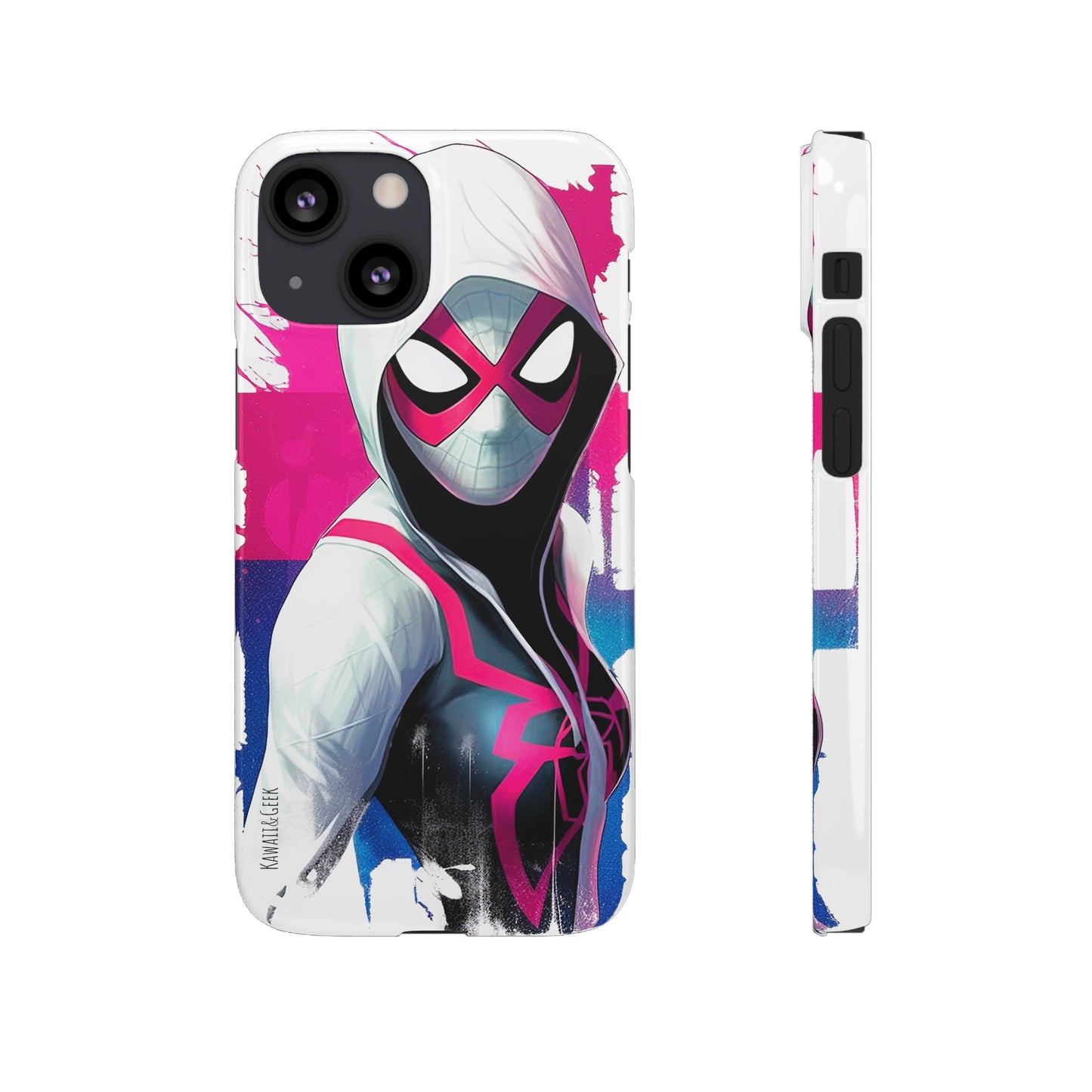 Spider Gwen in Watercolor Style Phone Case - Add Some Colorful and Heroic Style to Your Phone