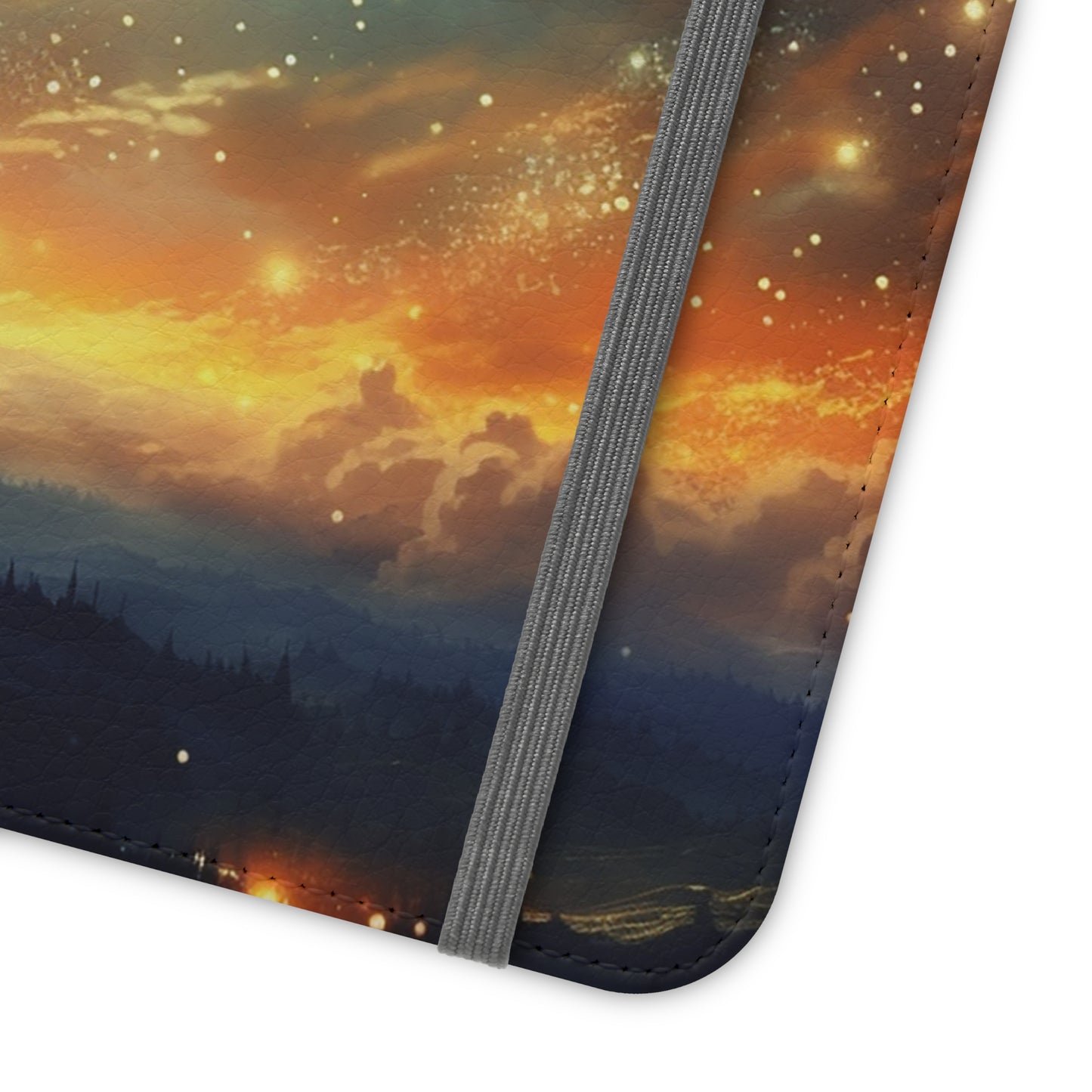 Wonderful Starry Night Flip Phone Case - Embrace the Beauty of the Night Sky