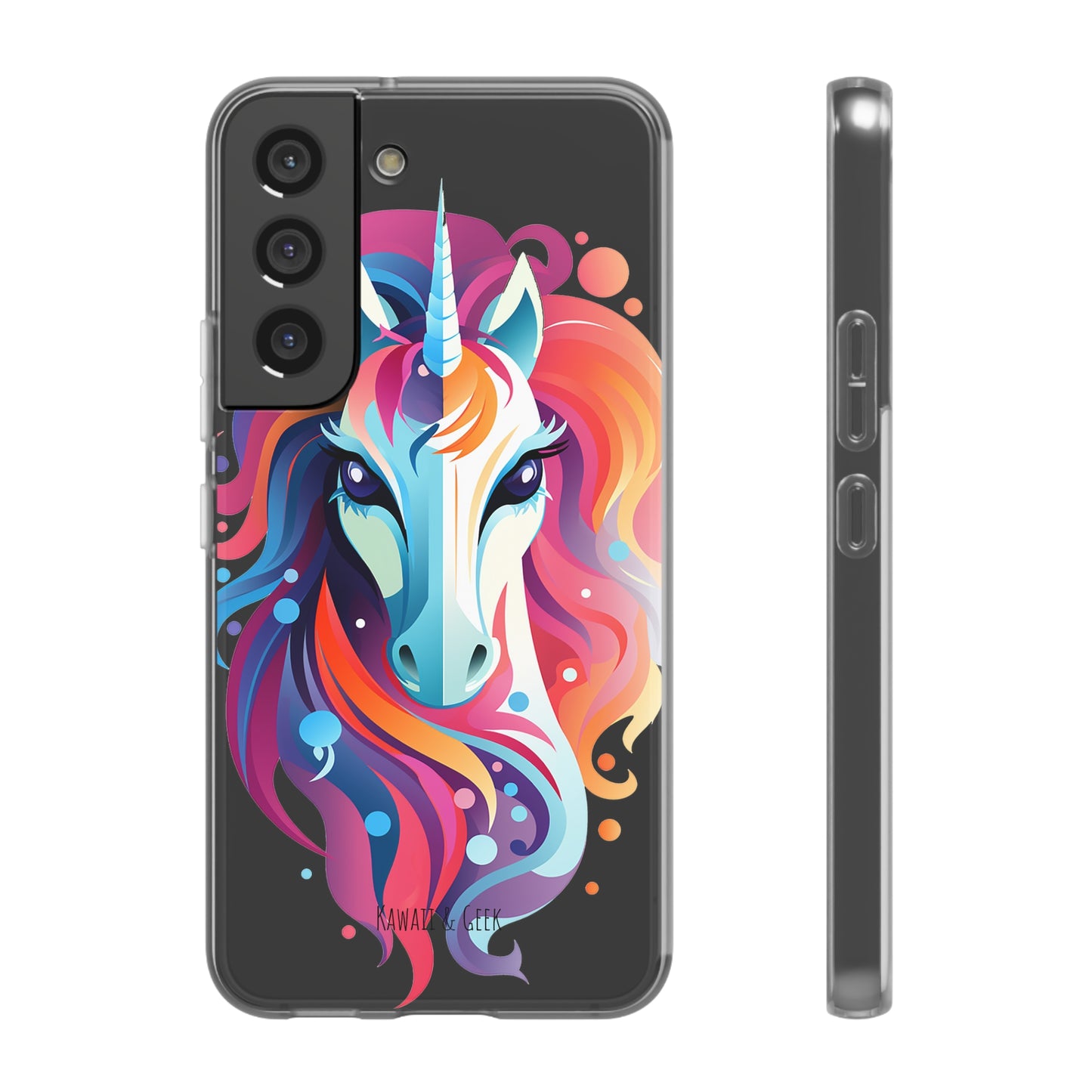 Ink Unicorn Flexi Transparent Phone Case