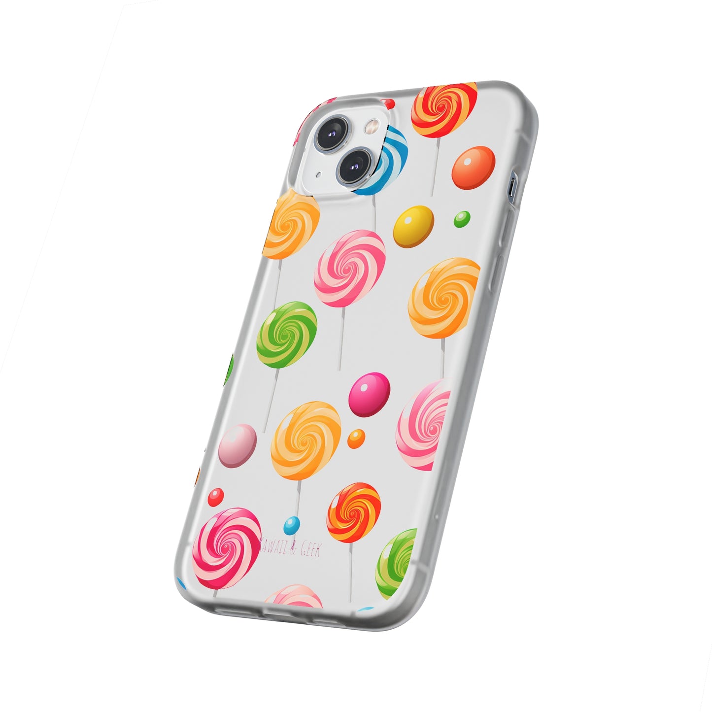 Vibrant Lollypop Array - Flexi Transparent Phone Case