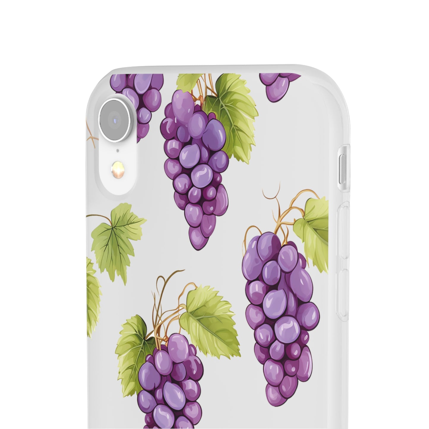 Flexi Grape Delight: Transparent Phone Case